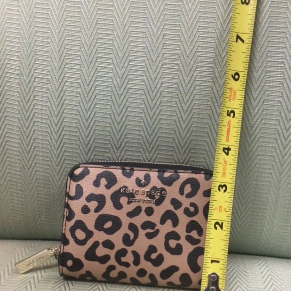 Kate Spade NY Leopard Print Small Zip Wallet - Picture 5 of 5